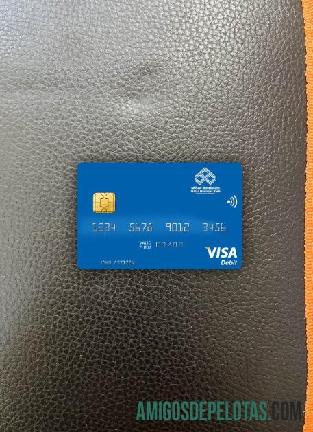 Índia Indian Overseas Bank Visa Cartão de Débito Photolook Front exemplo real